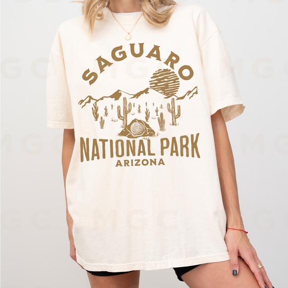 Comfort Colors Saguaro National Park Tee Shirt - Picture 2 of 10